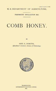 Comb Honey by Geo. S. (George S.) Demuth