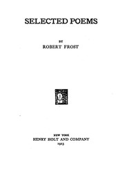 Selected Poems by Robert Frost