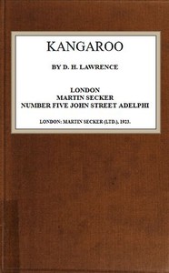 Kangaroo by D. H. (David Herbert) Lawrence