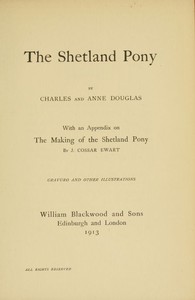 The Shetland Pony by Charles Douglas
