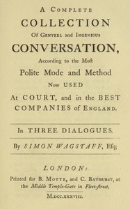 Polite Conversation in Three Dialogues by Jonathan Swift