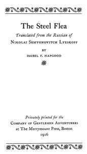 The Steel Flea by N. S. (Nikolai Semenovich) Leskov