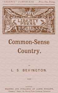 Common-Sense Country by L. S. (Louisa Sarah) Bevington