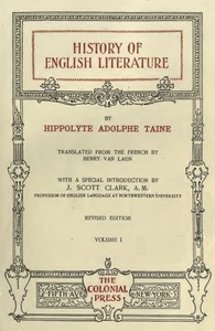 History of English Literature Volume 1 (of 3) by Hippolyte Taine