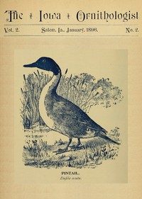 The Iowa Ornithologist, Volume 2, No. 2, January 1896
For the Student of Birds by Various