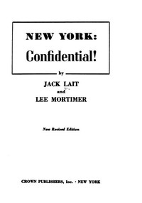 New York: Confidential! by Jack Lait