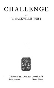 Challenge by V. (Victoria) Sackville-West
