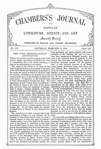 Chambers's Journal of Popular Literature, Science, and Art, No. 737, February 9, 1878 by Various