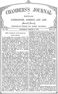 Chambers's Journal of Popular Literature, Science, and Art, No. 740, March 2, 1878 by Various