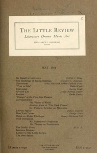 The Little Review, May 1914 (Vol. 1., No. 3) by Various