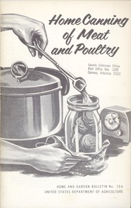 Home Canning of Meat and Poultry by United States. Agricultural Research Service. Consumer and Food Economics Research Division