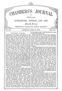 Chambers's Journal of Popular Literature, Science, and Art, No. 746, April 13, 1878 by Various