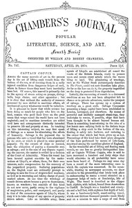 Chambers's Journal of Popular Literature, Science, and Art, No. 747, April 20, 1878 by Various