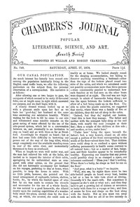 Chambers's Journal of Popular Literature, Science, and Art, No. 748, April 27, 1878 by Various