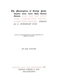 Indiana by George Sand
