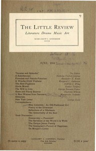 The Little Review, June 1914 (Vol. 1, No. 4) by Various