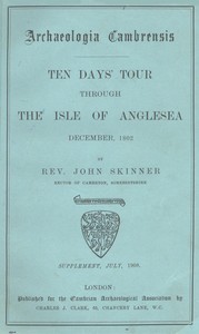 Ten Days' Tour through the Isle of Anglesea, December, 1802 by John Skinner