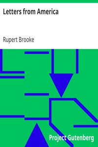 Letters from America by Rupert Brooke