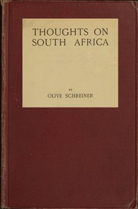 Thoughts on South Africa by Olive Schreiner