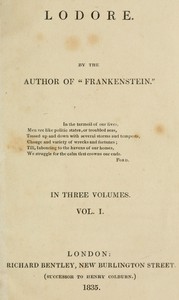Lodore, Vol. 1 (of 3) by Mary Shelley