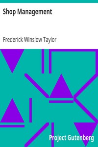 Shop Management by Frederick Winslow Taylor