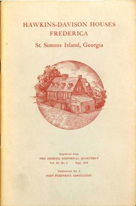 Hawkins-Davison Houses, Frederica, St. Simons Island, Georgia by Margaret Davis Cate