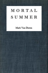 Mortal Summer by Mark Van Doren