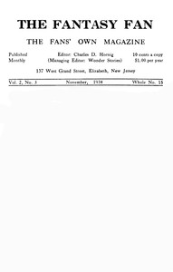 The Fantasy Fan, Volume 2, Number 3, November 1934 by Various