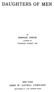 Daughters of Men by Hannah Lynch