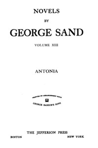 Antonia by George Sand