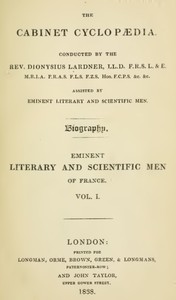 Lives of the most eminent literary and scientific men of France, Vol. 1 (of 2) by Mary Shelley