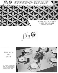 Lily Speed-O-Weave: Luncheon Set No. 86 by Lily Mills Company