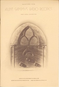 Selections from Aunt Sammy's Radio Recipes and USDA Favorites by Ruth Van Deman