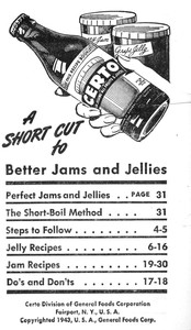 Certo: A Short Cut to Better Jams and Jellies by General Foods Corporation