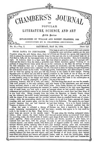 Chambers's Journal of Popular Literature, Science, and Art, Fifth Series, No. 21, Vol. I, May 24, 1884 by Various