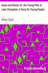 Haste and Waste; Or, the Young Pilot of Lake Champlain. A Story for Young People by Oliver Optic