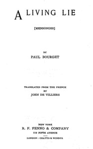 A Living Lie by Paul Bourget