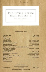 The Little Review, February 1915 (Vol. 1, No. 11) by Various