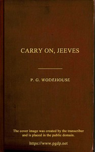 Carry On, Jeeves by P. G. (Pelham Grenville) Wodehouse