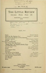 The Little Review, May 1915 (Vol. 2, No. 3) by Various