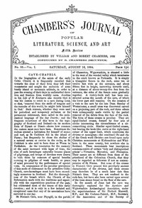 Chambers's Journal of Popular Literature, Science, and Art, Fifth Series, No. 33, Vol. I, August 16, 1884 by Various