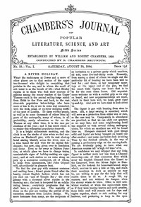 Chambers's Journal of Popular Literature, Science, and Art, Fifth Series, No. 35, Vol. I, August 30, 1884 by Various