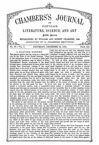 Chambers's Journal of Popular Literature, Science, and Art, Fifth Series, No. 50, Vol. I, December 13, 1884 by Various