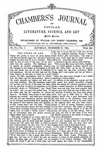 Chambers's Journal of Popular Literature, Science, and Art, Fifth Series, No. 52, Vol. I, December 27, 1884 by Various