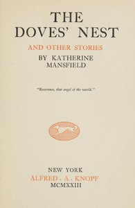 The Doves' Nest, and Other Stories by Katherine Mansfield