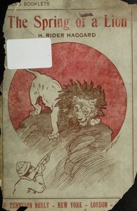 The Spring of a Lion by H. Rider (Henry Rider) Haggard