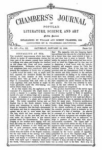 Chambers's Journal of Popular Literature, Science, and Art, Fifth Series, No. 107, Vol. III, January 16, 1886 by Various