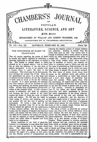 Chambers's Journal of Popular Literature, Science, and Art, Fifth Series, No. 112, Vol. III, February 20, 1886 by Various