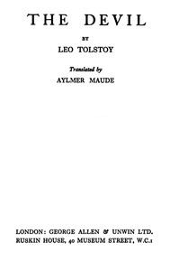 The Devil by Leo Tolstoy