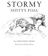 Stormy, Misty's Foal by Marguerite Henry